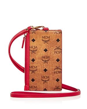 Mcm Visetos Original Name Tag Card Case