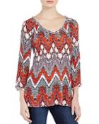 Milano Pleated Paisley Top - Compare At $66