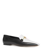 Burberry Women's Color-block Square Toe Loafers