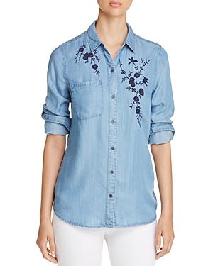 Beachlunchlounge Embroidered Chambray Shirt
