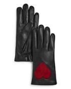 Aqua Heart Leather Tech Gloves - 100% Exclusive
