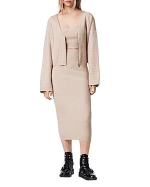 Allsaints Enya Ribbed Skirt