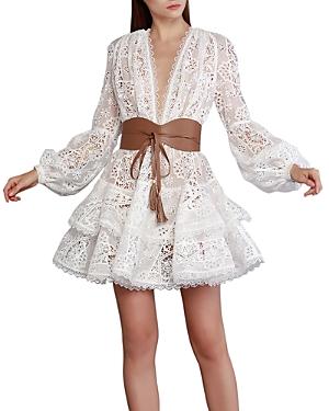 Bronx And Banco Adele Ruffled Mini Dress