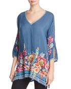 Johnny Was Araxi Floral Embroidered Tunic