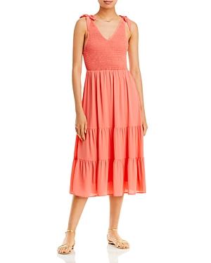 Aqua Tie Strap Midi Dress - 100% Exclusive