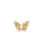 Zoe Chicco 14k Yellow Gold Single Itty Bitty Butterfly Stud Earring