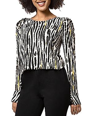 Leota Jennifer Zebra Print Top