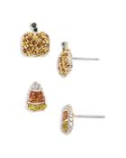 Baublebar Pave & Sparkle Spooky Stud Earrings In Gold Tone, Set Of 2