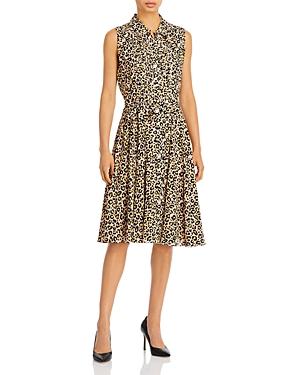 Nanette Lepore Leopard Print Sleeveless Pintuck Dress (77% Off) Comparable Value $128