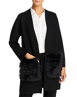 Kobi Halperin Andy Faux Fur Pocket Cardigan