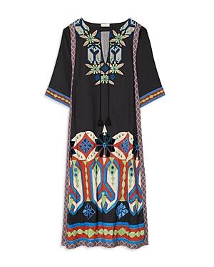 Tory Burch Embroidered Maxi Caftan