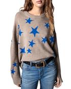 Zadig & Voltaire Markus Cashmere Star Intarsia Pullover Sweater