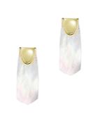 Argento Vivo Lucia Drop Earrings In 18k Gold-plated Sterling Silver And Mother-of-pearl
