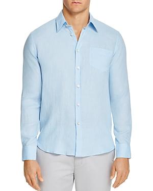 Vilebrequin Regular Fit Long Sleeve Linen Button Down Shirt