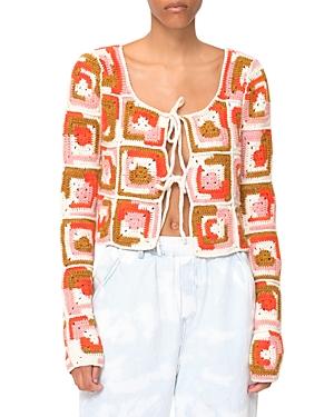 Sea Hayden Crocheted Tie Front Cardigan