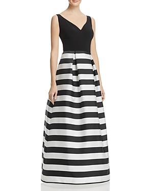 Js Collections Striped-skirt Gown