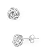 Argento Vivo Triple Knot Stud Earrings