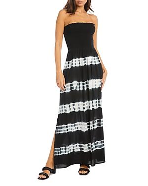 Karen Kane Smocked Tie Dye Maxi Dress