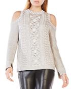 Bcbgmaxazria Arlene Cold-shoulder Sweater