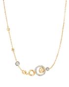 John Hardy 18k Yellow Gold Dot Chain Pull-through Necklace With Pave Diamonds, 18