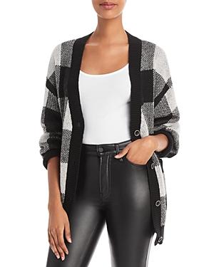 Aqua Plaid Oversized Cardigan - 100% Exclusive