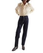 Sefr Straight Fit Jeans In Blue Black