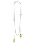 Lagos 18k Gold And Sterling Silver Caviar Color Wrap Necklace With Green Quartz, 34