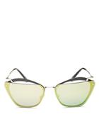 Miu Miu Mirrored Square Sunglasses, 64mm