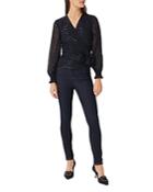Hobbs London Elizabeth Metallic Dot Blouse
