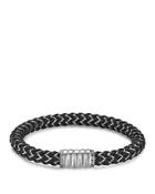 John Hardy Men's Bedeg Sterling Silver Bracelet On Black Nylon Cord