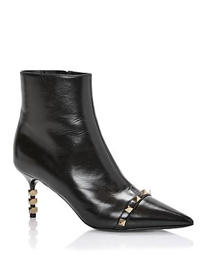 Valentino Garavani Women's Rockstud Sculpted Heel Booties