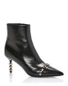 Valentino Garavani Women's Rockstud Sculpted Heel Booties