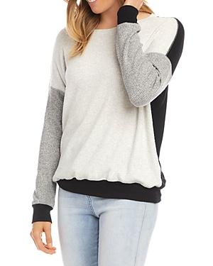 Karen Kane Ribbed Color Blocked Top