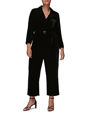 Whistles Avery Velvet Jumpsuit