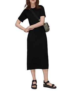 Whistles Jersey Short Sleeve Midi Dress
