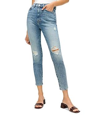 7 For All Mankind High Waist Ankle Skinny Jeans