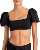 Agua Bendita Calista Puff Sleeve Bikini Top