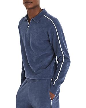 Reiss Side Stripe Quarter Zip Sweatshirt