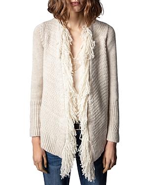 Zadig & Voltaire Daphny Cashmere Fringe Cardigan