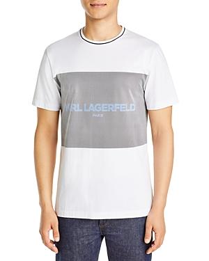 Karl Lagerfeld Paris Slim Fit Block Logo Tee