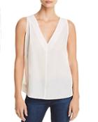 J Brand Christina Pleat-detail Silk Top