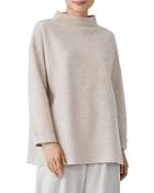 Eileen Fisher Petites Funnel Neck Oversized Sweater