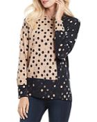 Nic+zoe Mix And Mingle Polka Dot Sweater