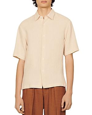Sandro Sunday Honeycomb Short Sleeve Shirt
