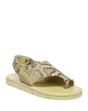 Vince Women's Olsen Snake Embossed Leather Sandals