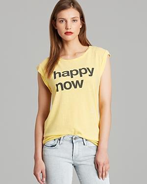 Pam & Gela Tee - Exclusive Happy Now Logo Muscle