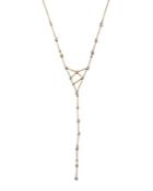 Diamond Bezel Set Stick Y Necklace In 14k Yellow Gold, .80 Ct. T.w. - 100% Exclusive