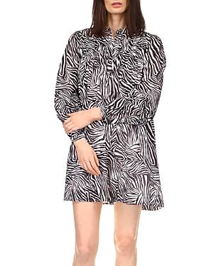 Michael Michael Kors Cotton Zebra Mini Dress