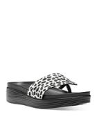 Donald Pliner Women's Calf Hair Wedge Platform Flip Flops