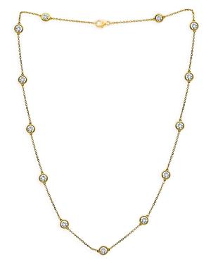 Bloomingdale's Diamond Bezel Statement Necklace In 14k Yellow Gold, 4.0 Ct. T.w, 18 - 100% Exclusive